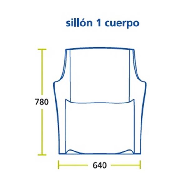 Sillón De Plástico Sofá 1 Cuerpo (polietileno) - Imagen 4