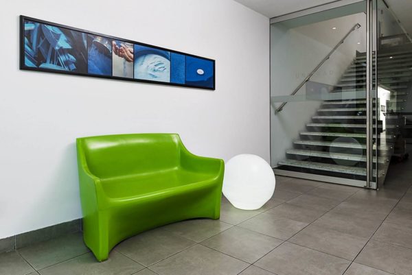 Sillón de plástico sofá 2 cuerpos polietileno goofertas 1