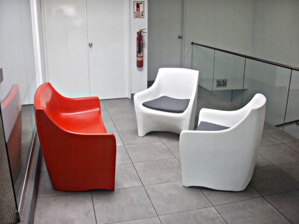 Sillón de plástico sofá 2 cuerpos polietileno goofertas 5