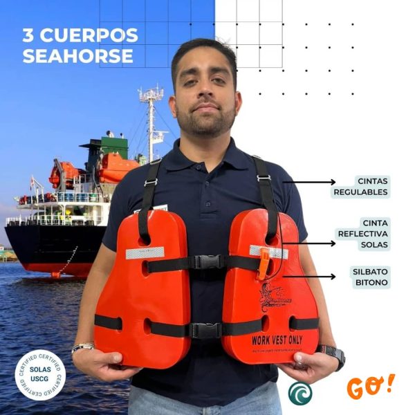 Chaleco Salvavidas Profesional Seahorse 3 Cuerpos goofertas 3