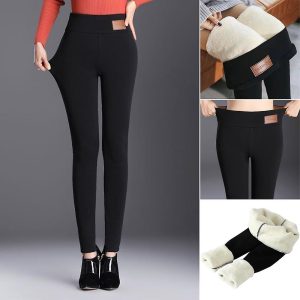 Leggins termicos cálidos con forro polar pantalón para mujer goofertas 1