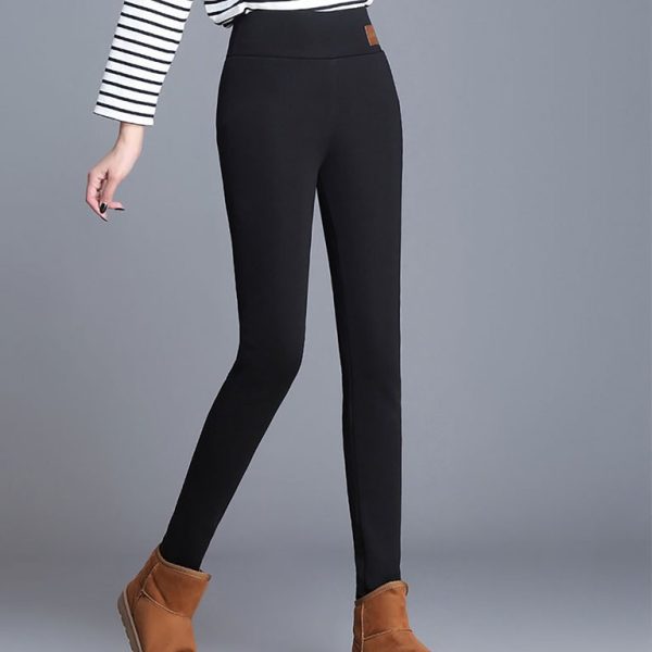 Leggins térmicos cálidos con forro polar pantalón para mujer goofertas 9
