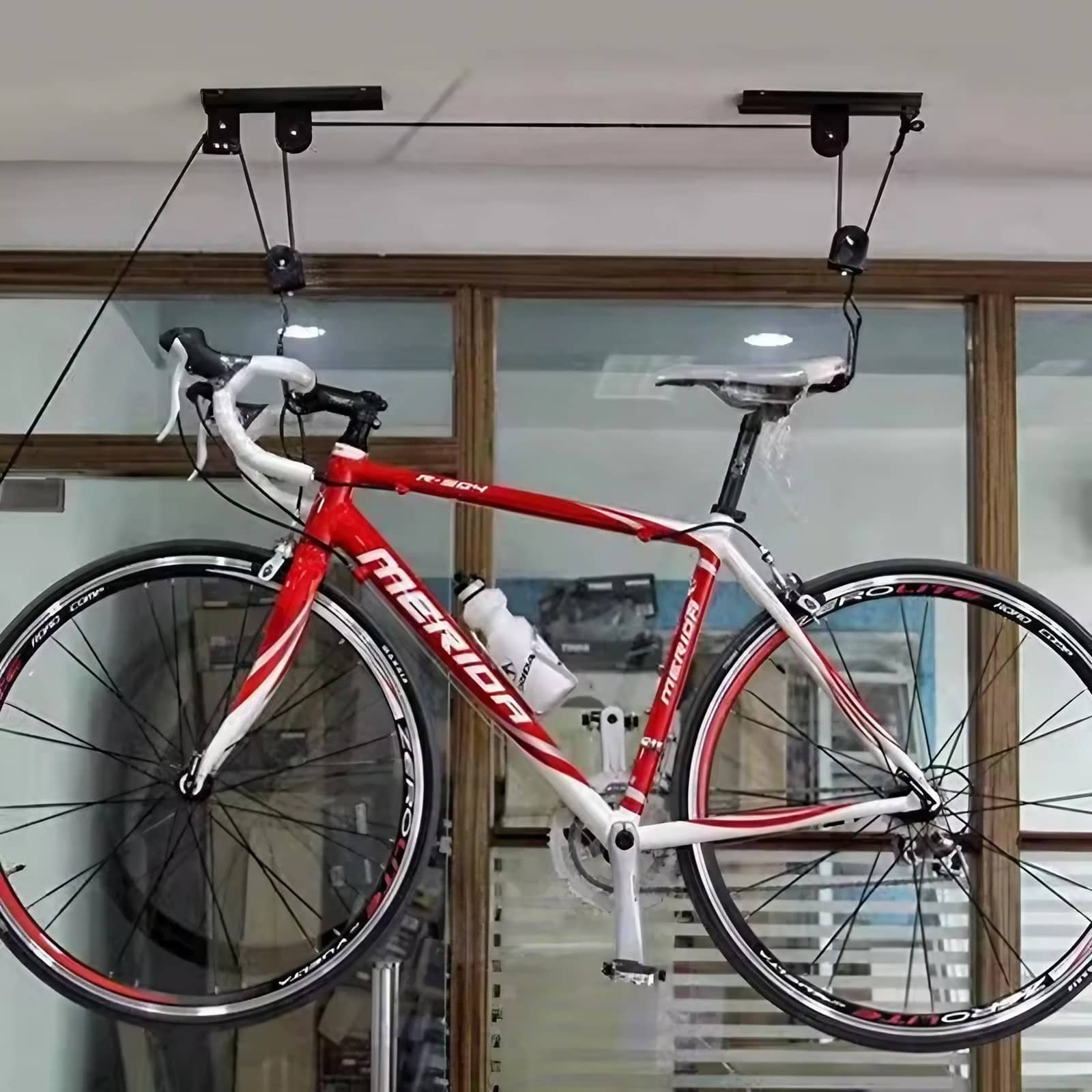 Sistema de polea superior para bicicletas 8